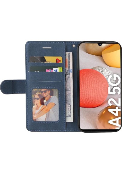 Kart Yuvası Standı ile Samsung Galaxy Case 5g Için Kılıf Pu Deri Flip Folio (Yurt Dışından) modelleri