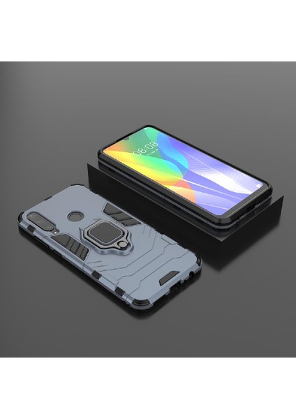 Huawei Y6P Askeri Damla Koruma Kickstand Için Kılıf 360 &deg; Dönen Halka (Yurt Dışından) fırsatları