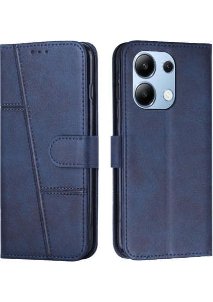 Xiaomi Redmi Için Not 13 4g Yan Toka Pu Deri Darbeye Çevir (Yurt Dışından)