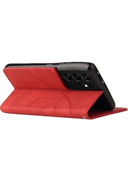 Samsung Galaxy S21 Ultra Pu Deri Flip Folio Kılıf Kickstand (Yurt Dışından) indirimleri