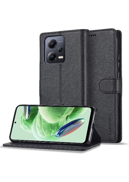 Xiaomi Redmi Not 12 Pro Artı Buzağı Doku Yatay Flip Case (Yurt Dışından)