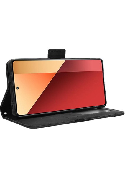 Xiaomi Redmi Için Not 13 Pro 4g Deri Cüzdan Kapak Ayarlanabilir Kart (Yurt Dışından)