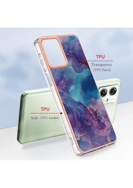 Motorola Moto G54 Darbeye Dayanıklı Mermer Silikon Tampon Tpu ile Uyumlu (Yurt Dışından) indirimleri