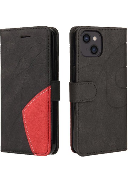 Kart Yuvası Standı ile IPhone 15 Pu Deri Flip Folio Kılıf (Yurt Dışından)