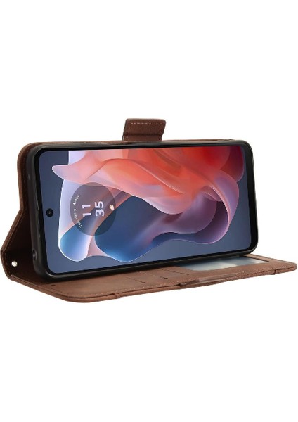 Motorola Moto G Oynamak Için Kılıf 4g 2024 Manyetik Kapatma Ayarlanabilir Kart (Yurt Dışından) modelleri