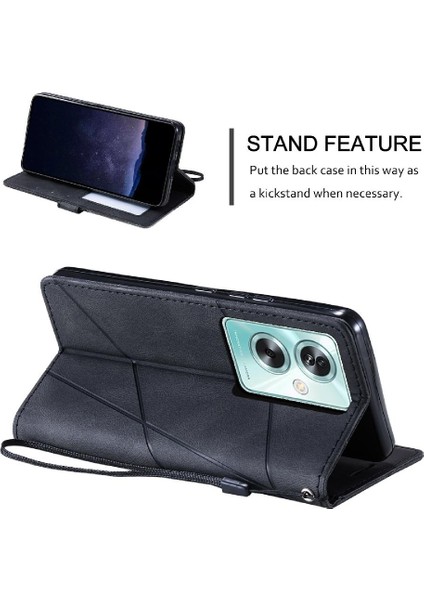 Oppo A79 5g Için Kılıf Pu Deri Darbeye Cüzdan Flip Folio Manyetik Kart (Yurt Dışından) fırsatları