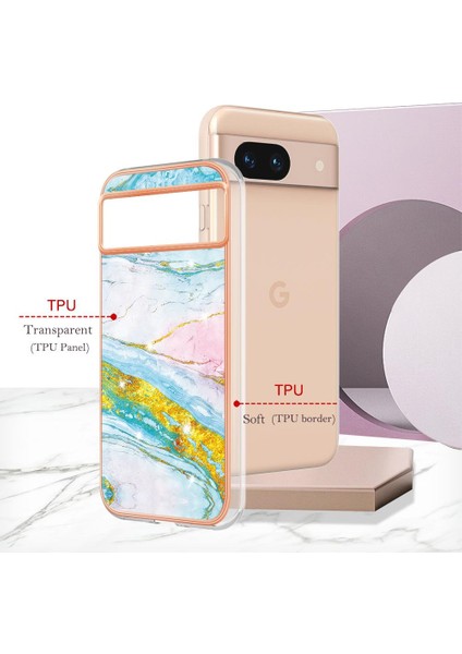 Google Piksel 8A Ince Tpu Koruma Mermer Desen Yumuşak Tampon Için Kılıf (Yurt Dışından) fırsatları