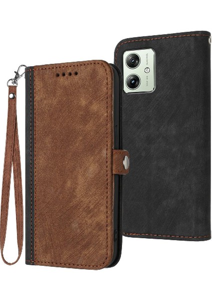 Motorola Moto G54 5g Pu Deri Manyetik Kapatma Kickstand Cüzdan (Yurt Dışından)