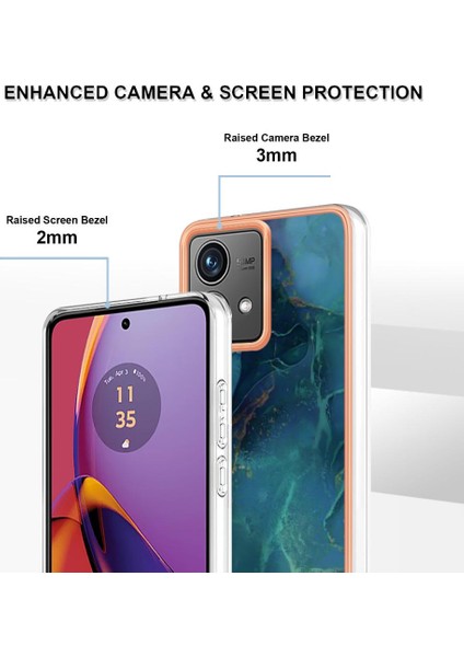 Motorola Moto G84 Darbeye Dayanıklı Tpu Silikon Tampon Mermer ile Uyumlu (Yurt Dışından) fiyatları