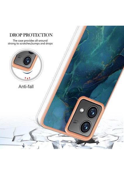 Motorola Moto G84 Darbeye Dayanıklı Tpu Silikon Tampon Mermer ile Uyumlu (Yurt Dışından) modelleri