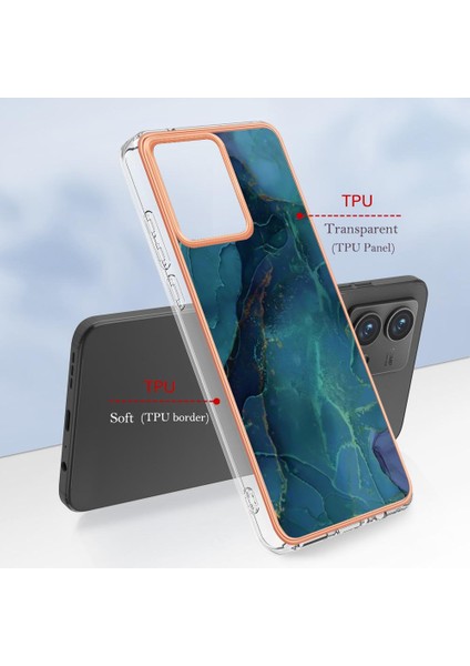 Motorola Moto G84 Darbeye Dayanıklı Tpu Silikon Tampon Mermer ile Uyumlu (Yurt Dışından) fırsatları