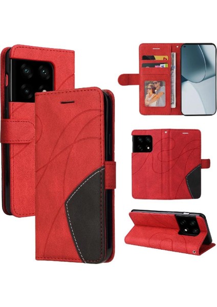 Kart ile Oneplus 10 Pro Kickstand Koruyucu Iki Renkli Dikiş Için Kılıf (Yurt Dışından)