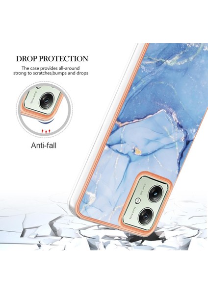 Motorola Moto G54 Darbeye Dayanıklı Mermer Silikon Tampon Tpu ile Uyumlu (Yurt Dışından) fırsatları