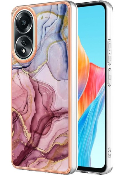 Oppo With 4g Tampon Tpu Silikon Darbeye Dayanıklı Mermer ile Uyumlu (Yurt Dışından)
