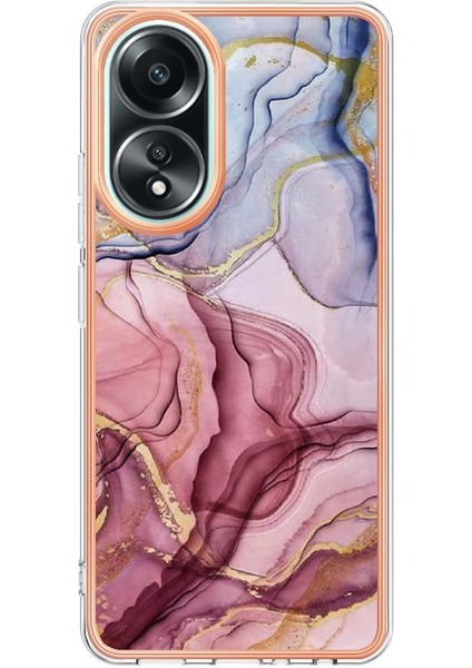 Oppo With 4g Tampon Tpu Silikon Darbeye Dayanıklı Mermer ile Uyumlu (Yurt Dışından) fiyatları