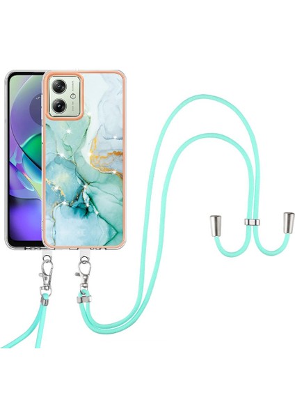 Motorola Moto G54 Tampon Anti-Scratch Yumuşak Crossbody Kordon Için Kılıf (Yurt Dışından)