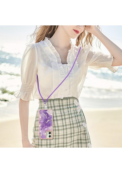 Motorola Moto G54 Tampon Anti-Scratch Yumuşak Crossbody Kordon Için Kılıf (Yurt Dışından) modelleri