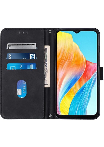 Oppo A38 4g Için Kılıf Pu Deri Cüzdan Kapak Çevirin Folio Kitap Koruyucu (Yurt Dışından) modelleri