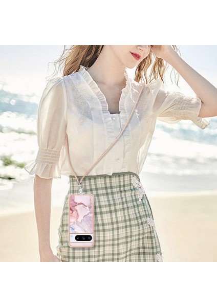 Google Piksel 8 Pro Crossbody Kordon Askısı Mermer Anti-Scratch Için Kılıf (Yurt Dışından) indirimleri