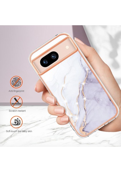 Google Piksel 8A Ince Tpu Koruma Mermer Desen Yumuşak Tampon Için Kılıf (Yurt Dışından) modelleri