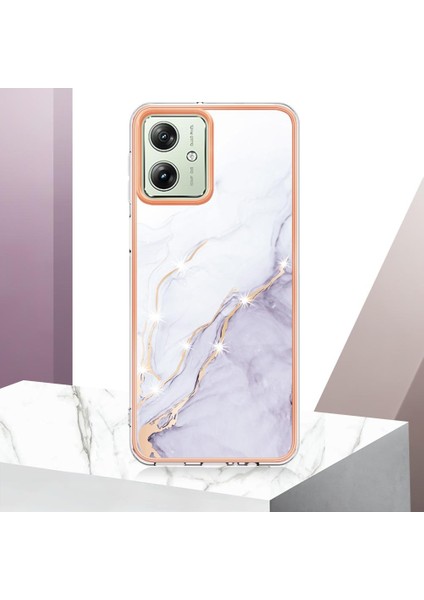 Motorola Moto G54 Ince Tpu Koruma Mermer Desen Yumuşak Tampon (Yurt Dışından) fırsatları