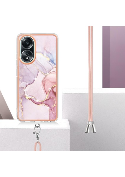 Oppo A58 4g Mermer Tampon Anti-Çizik Yumuşak Crossbody Kordon Için Kılıf (Yurt Dışından) fırsatları