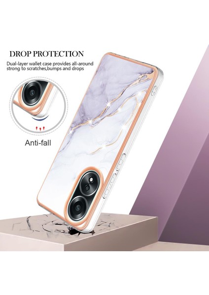 Oppo A58 4g Ince Tpu Mermer Desen Koruma Yumuşak Tampon Için Kılıf (Yurt Dışından) indirimleri