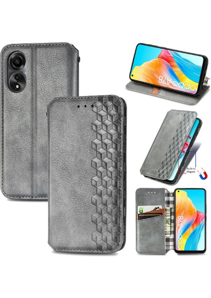 Oppo A78 4g Cüzdan Fonksiyonu Için Kılıf Deri Kılıf Zarif Iş Çevirme (Yurt Dışından) indirimleri