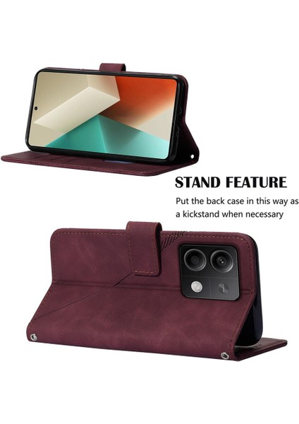 Xiaomi Redmi Not 13 Için Kılıf 5g Flip Folio Kitap Koruyucu Cüzdan Kapak (Yurt Dışından)