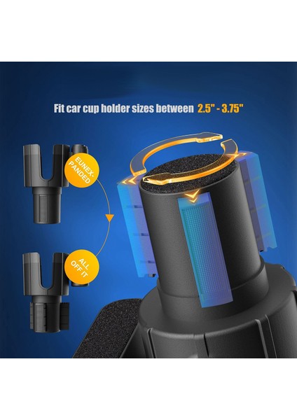 Araba Için, Ayarlanabilir Tabanlı Araba Bardaklık Genişletici Adaptör (Yurt Dışından) fırsatları