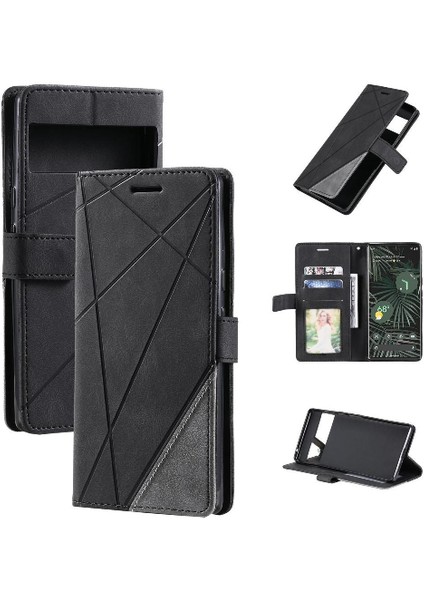 Google Piksel 7 Pro Kart Tutucu Için Kılıf Kickstand Cüzdan Flip Folio Pu (Yurt Dışından)