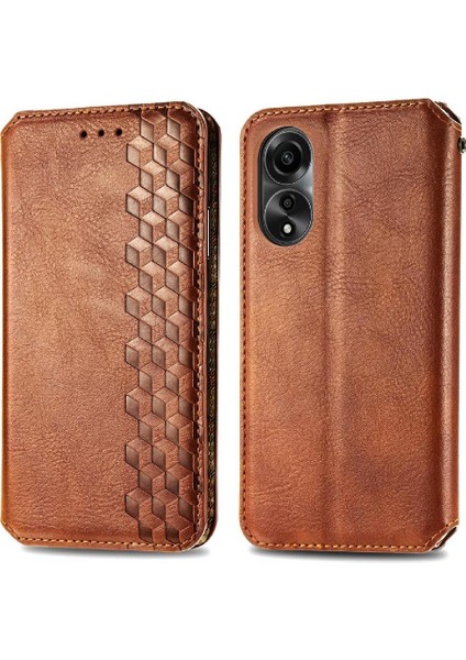 Oppo A78 4g Cüzdan Fonksiyonu Için Kılıf Deri Kılıf Zarif Iş Çevirme (Yurt Dışından)
