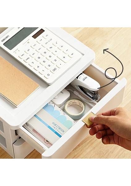 Katlı Ofis Masaüstü Organizatör Çekmece Banyo Saklama Kutusu (Beyaz) (Yurt Dışından) indirimleri