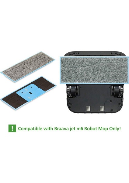 M6 Islak Paspas Pedlerinin Değiştirilmesi I-Robot M Serisi M6 (6110) (6012) (6112) Ultimate Robot Mop (Yurt Dışından)