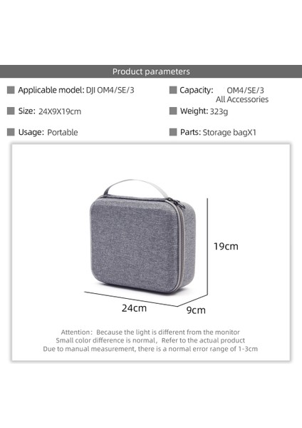 OM4SE Gimbal Sabitleyici Için Taşınabilir Saklama Çantası-Siyah (Yurt Dışından)