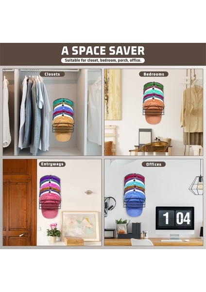 Duvar Kapısı Için 2'li Paket Şapka Askısı, Beyzbol Şapkaları Için Metal Şapka Düzenleyicileri (Yurt Dışından) fiyatları