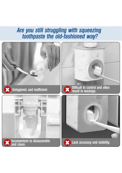 Otomatik Diş Macunu Dispenseri Diş Macunu Dispenseri, Siyah (Yurt Dışından) modelleri