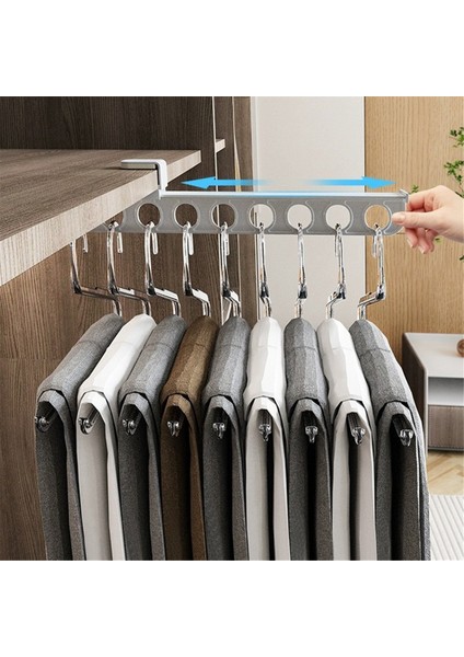 Pantolon Askısı Yerden Tasarruflu Elbise Askısı Pantolon Askısı Gri (Yurt Dışından) indirimleri