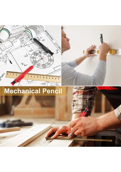Ağaç Işleme Kazıma Için Kalemtıraş ve Düzenleyici ile Katı Marangoz Kalem Seti, Dayanıklı Mekanik Kurşun Kalem A (Yurt Dışından) fırsatları