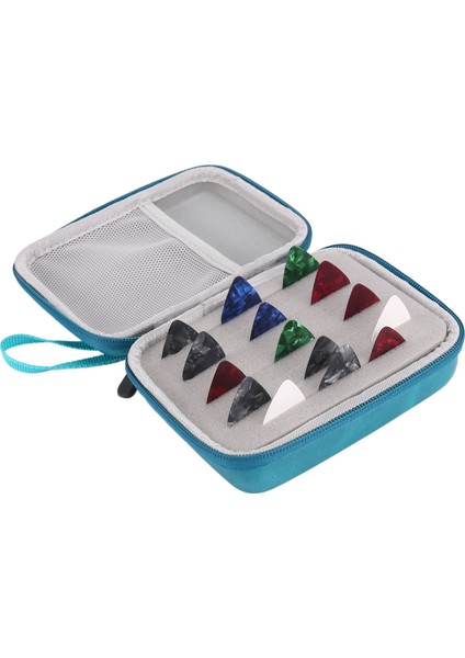 Akustik, Klasik, Elektrik, Bas Gitar Için Tüm Kalınlıkta 0,75 mm ile 15PCS Gitar Seçtikleri Saklama Çantası Ile, Mavi (Yurt Dışından)