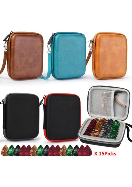 Akustik, Klasik, Elektrik, Bas Gitar Için Tüm Kalınlıkta 0,75 mm ile 15PCS Gitar Seçtikleri Saklama Çantası Ile, Mavi (Yurt Dışından) fiyatları