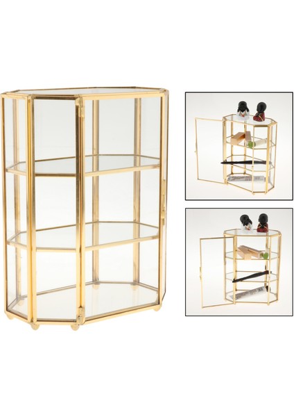 Tuvalet Masası Dekorasyonu Için 3 Katmanlı Mücevher Kutusu Gl Makyaj Çantası (Yurt Dışından) fırsatları