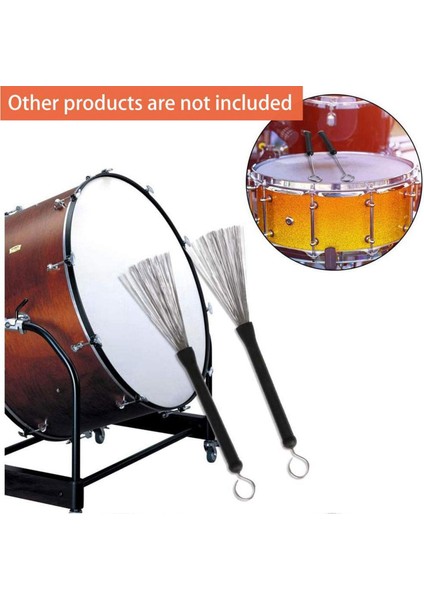 Baget Seti Naylon Bagetleri, Geri Çekilebilir Tambur Tel Fırçaları Çubukları Taşınabilir Çantalı Davul Sopasını Içerir (Yurt Dışından) modelleri