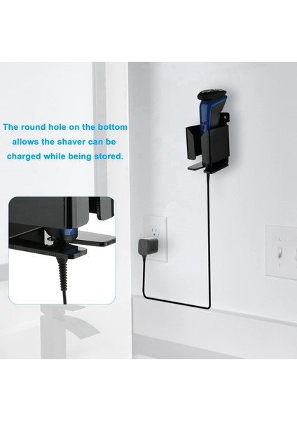 Elektrikli Duvara Montaj Tutucu Akrilik Tıraş Makinesi Tutucu Askı Tıraş Makinesi Organizatör Erkekler Banyo Duş Depolama, A (Yurt Dışından) modelleri