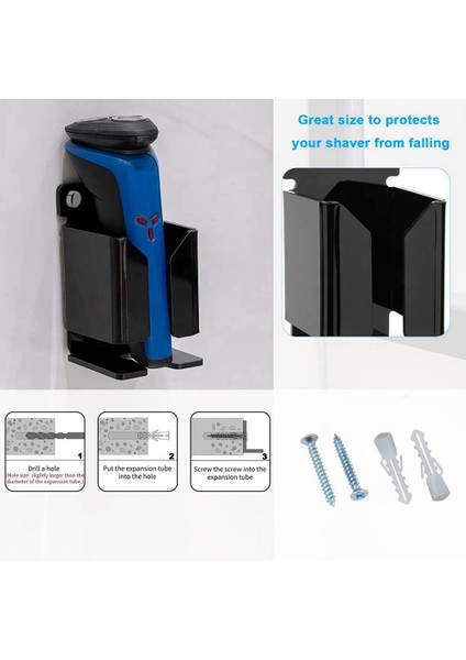 Elektrikli Duvara Montaj Tutucu Akrilik Tıraş Makinesi Tutucu Askı Tıraş Makinesi Organizatör Erkekler Banyo Duş Depolama, A (Yurt Dışından) fırsatları