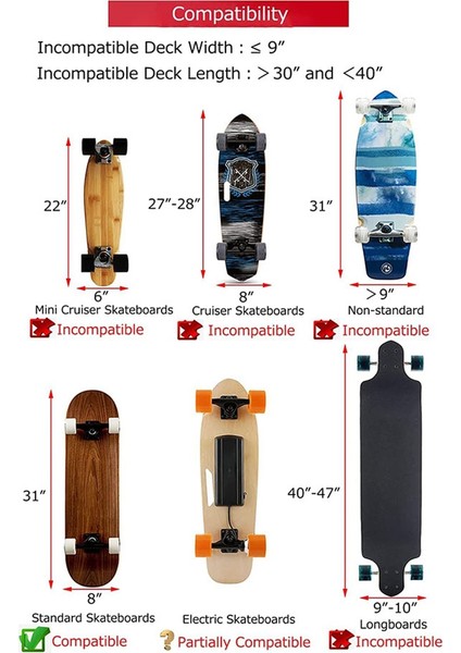 Yansıtıcı Sip'li Erkek ve Erkek Çocuk Kaykay Sırt Çantaları, Siyah (Yurt Dışından) fırsatları