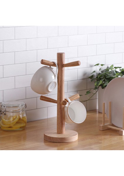 6 Kanca Kupa Tutucu Ağacı, Ahşap Bardak Tutucu Kupa Ağacı Tutucu Raf Masa Tutucu, Çay Kahve Fincanı Kupa Hoooks Kupa Bardak Ağacı (Yurt Dışından) indirimleri