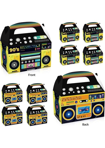 90'ların Yenilik Boom Favor Kutusu Temalı Vintage Süslemeler (Yurt Dışından) fırsatları