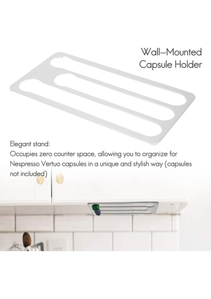 Vertuo Kapsülleri Için Kahve Kapsülü Tutucu, Kapasite: 17, Gümüş (Yurt Dışından) modelleri