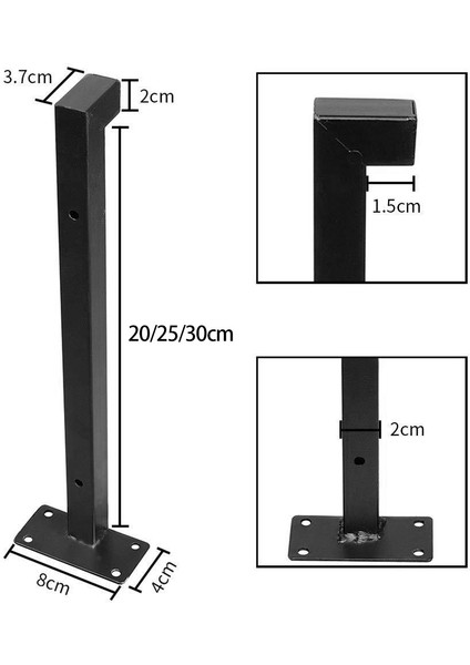2 Adet Sh Braket Sh Destek Ağır Hizmet Braketi Sh (25CM) (Yurt Dışından) indirimleri